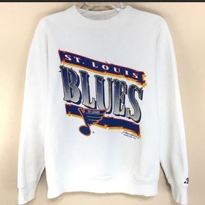 Vintage 1990 St. Louis Blues Starter Crewneck Sweatshirt